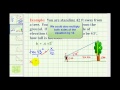 Example: Solve a Right Triangle Given the Length of Two Sides