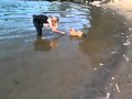 Scipper badar ordentligt för första gången!