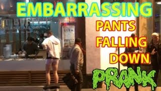 EMBARRASSING! PANTS FALLING DOWN PRANK - (BRITAIN'S MOST WANTED