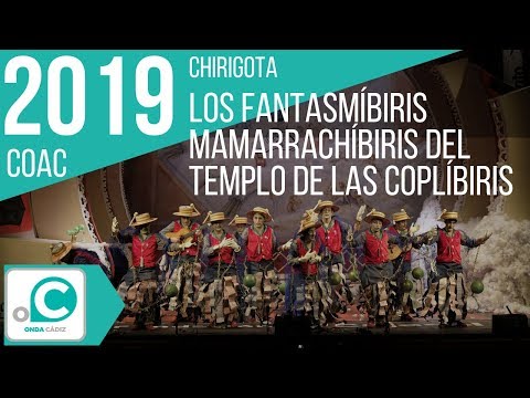 Sesión de Preliminares, la agrupación Los fantasmibiris mamarrachibiris del templo de las coplibiris actúa hoy en la modalidad de Chirigotas.
