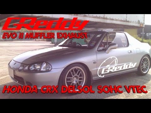 JDM Honda CRX Del Sol SOHC with GReddy EVO II Muffler Exhaust