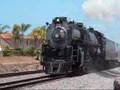 Santa Fe 3751 Steam Locomotive through San Diego