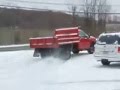 Ford F350 super duty dump body snow drift