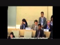 Mehran Baluch speaks at United Nations HR council 27-09-2011