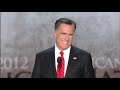 Mitt Romney's R.N.C. Speech - Elections 2012