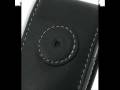 PDair Leather Case for Nokia 6600 Slide - Flip Type (Black)