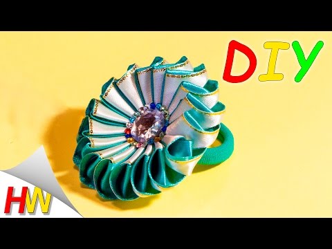 Бант зефирка канзаши мастер класс Бант зефирка канзаши мастер класс