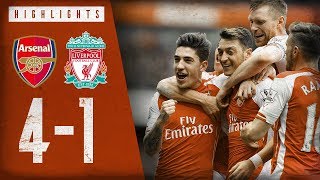 🔥 OZIL&#39;S FREE-KICK 🔥| Arsenal 4-1 Liverpool | Highlights | April 4, 2015