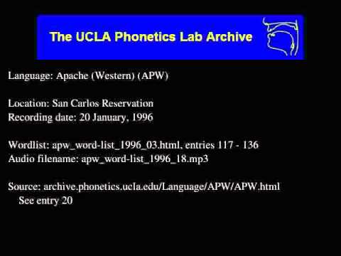 Western Apache audio: apw_word-list_1996_18