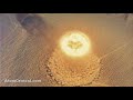 Aerial view of an atomic bomb explosion