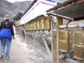 Prayer wheels at Tashi Lhunpo