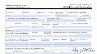 What is USCIS Form G-325A?