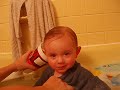 Funny Baby Falling Asleep in Tub - Joseph Maxim Happy Teepy Boy