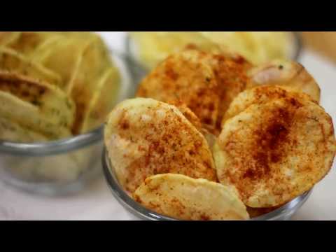 بطاطس شيبس بيتي/ من غير فرن او قلي بنكهات مختلفة Flavored Potato chips