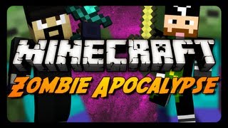 Minecraft: ZOMBIE APOCALYPSE! - Pt. 2 w/ CavemanFilms (Adventure Map)