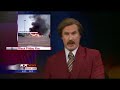 Raw: Ron Burgundy Anchors ND Newscast