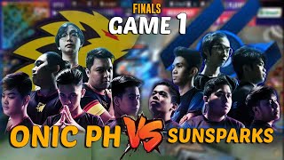 ONIC PH VS SUNSPARKS FINALS GAME 1