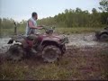 Mud Wrestling with my Rooster Tails....!!!Honda Rincon ...