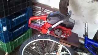 homemade chainsaw bike