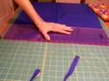 How to use a rotary cutter to cut strips for quilting 