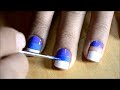 Striping tape nail art tutorial How to do nail striping stripe nails tape tutorial DIY cheerleaders