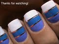 Striping tape nail art tutorial How to do nail striping stripe nails tape tutorial DIY cheerleaders