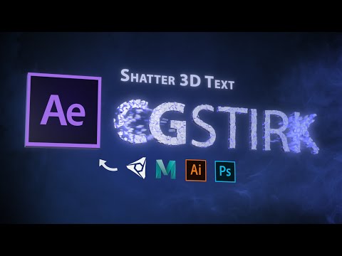 Shatterable 3D Text