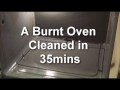 Cleaning a Burnt Oven with Oil Lift