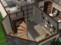 My Modern Sims 2 House- A Modern/Asian theme