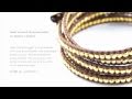 Chan Luu - Gold Vermeil Wrap Bracelet on Brown Leather