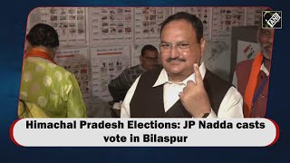 video : Himachal Pradesh चुनाव: जेपी नड्डा ने Bilaspur में डाला Vote