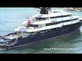 Steven Spielberg's Yacht SEVEN SEAS departing Fort Lauderdale on 3-28-12