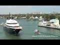 Steven Spielberg's Yacht SEVEN SEAS departing Fort Lauderdale on 3-28-12