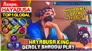 Hayabusa King Deadly Shadow Play [ Top 1 Global Hayabusa ] Buupa. - Mobile Legends