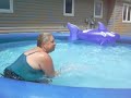 Grandma Jumps Into Kids&#39; Pool (Totally Funny)