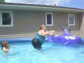 Grandma Jumps Into Kids&#39; Pool (Totally Funny)