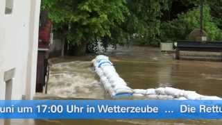 Hochwasser 2013 an der Weißen Elster in Zeitz und Wetterzeube Teil 1