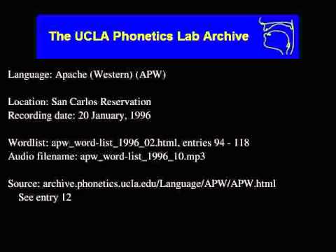 Western Apache audio: apw_word-list_1996_10