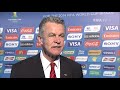 Switzerland's Ottmar HITZFELD Final Draw reaction (German)