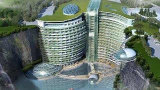 В Китае построят первый отель в гигантском карьере