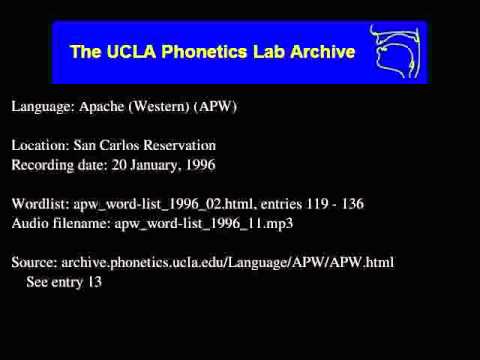 Western Apache audio: apw_word-list_1996_11