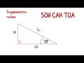 Maths Tutorial: Trigonometry SOH CAH TOA (trigonometric ratios)