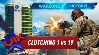 CLUTCHING A 1 vs 19 TO WIN in WARZONE?! (CoD Battle Royale)