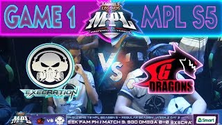 GAME 1 - EXECRATION vs SGD OMEGA | MPL PH Season 5