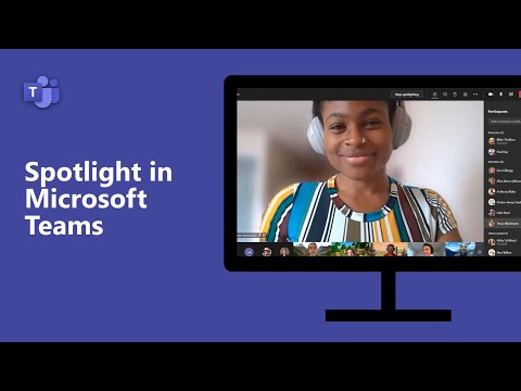 Microsoft Education. How to use Spotlight in Microsoft Teams Meetings (Kaip naudoti „Spotlight“ funkciją „Microsoft Teams“ susitikimuose)