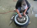 Harley Davidson Tire Change Time Lapse 1992 FLSTC Heritage Softail