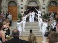 Navy Wedding Arch of Swords - Nick & Melanie Sword Arch