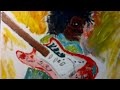 ritratto.dipinto olio su tela Jimi Hendrix LB dipinti