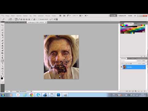 Как сделать зомби в фотошопе cs5
