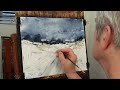 Watercolour winter landscape live stream